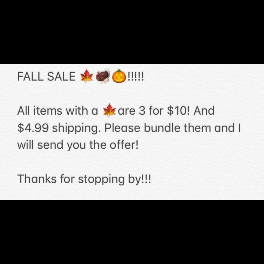 FALL SALE!!!!!